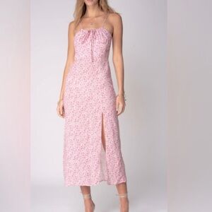 NWT STILLWATER Floral Pink Maxi Dress